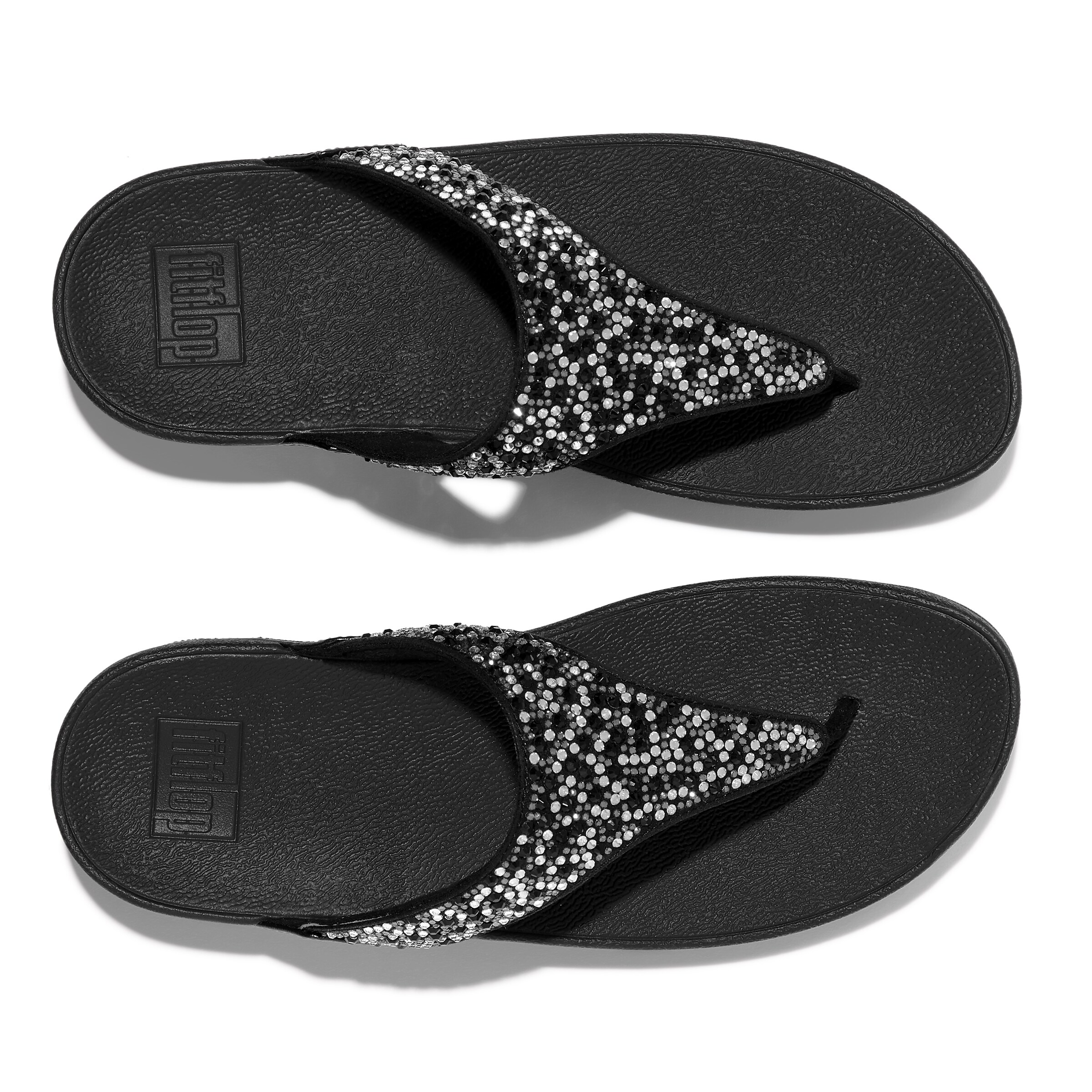 FitFlop T-Bar Sandals in Black