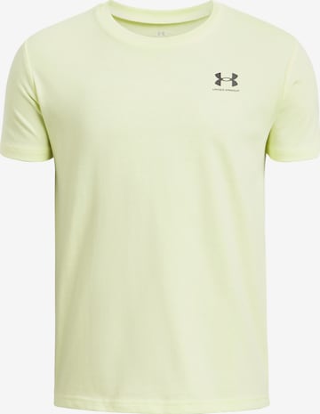 UNDER ARMOUR Functioneel shirt in Geel: voorkant