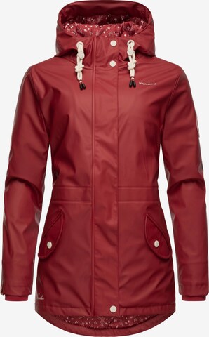 NAVAHOO Performance Jacket 'Ocean Heart' in Red: front