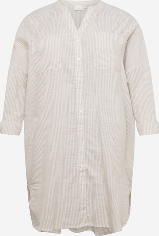 Camicia da donna 'APELDOORN' di ONLY Carmakoma in beige: frontale