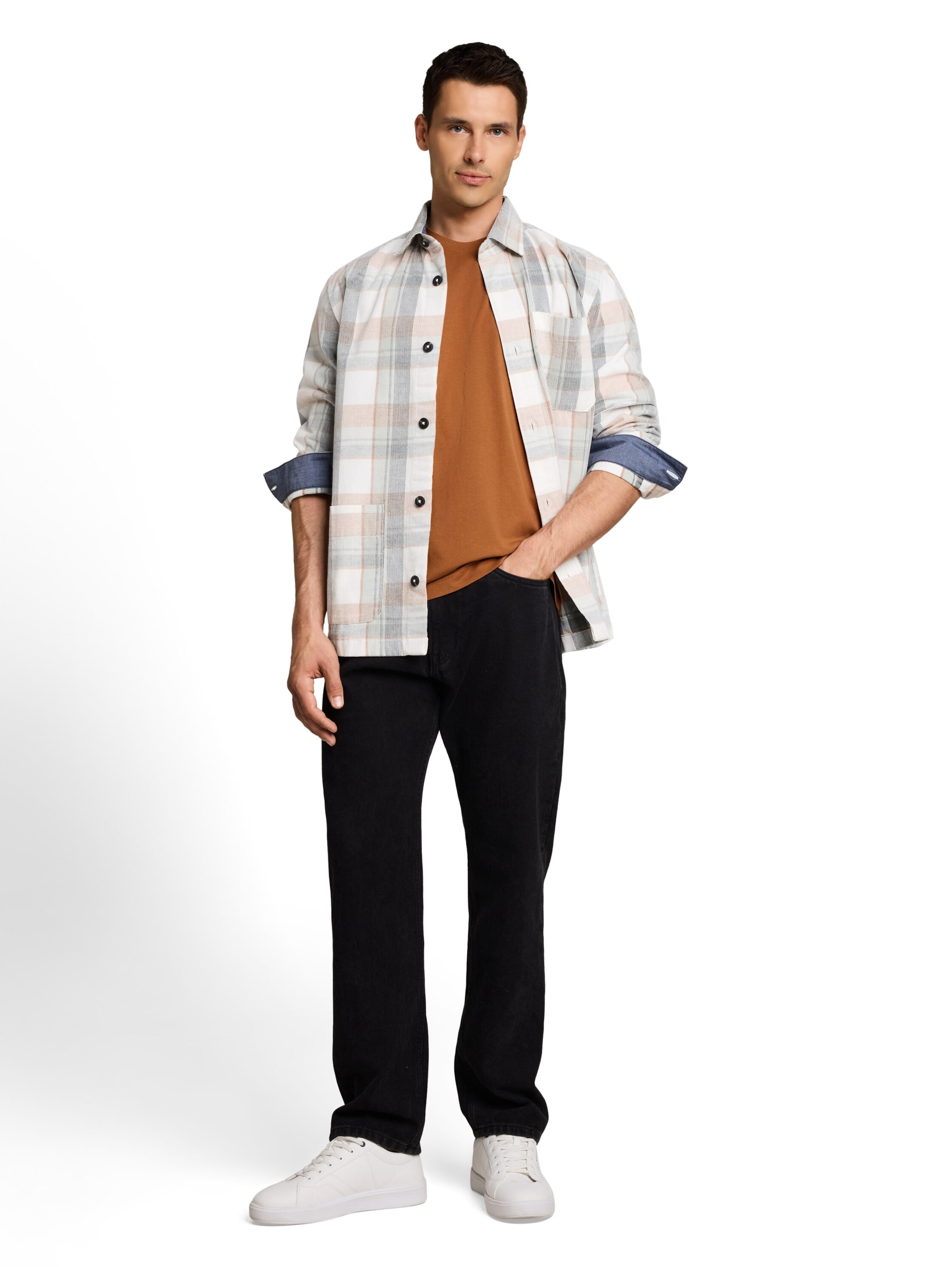TOM TAILOR Shirt in Brown
