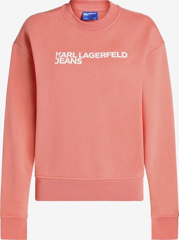 KARL LAGERFELD JEANS Μπλούζα φούτερ 'ESSENTIAL' σε ροζ: μπροστά