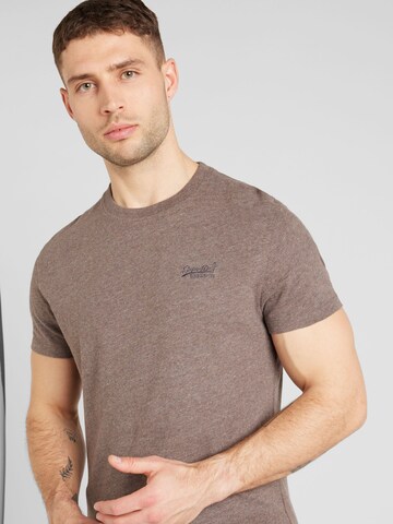 Superdry - Camiseta en marrón