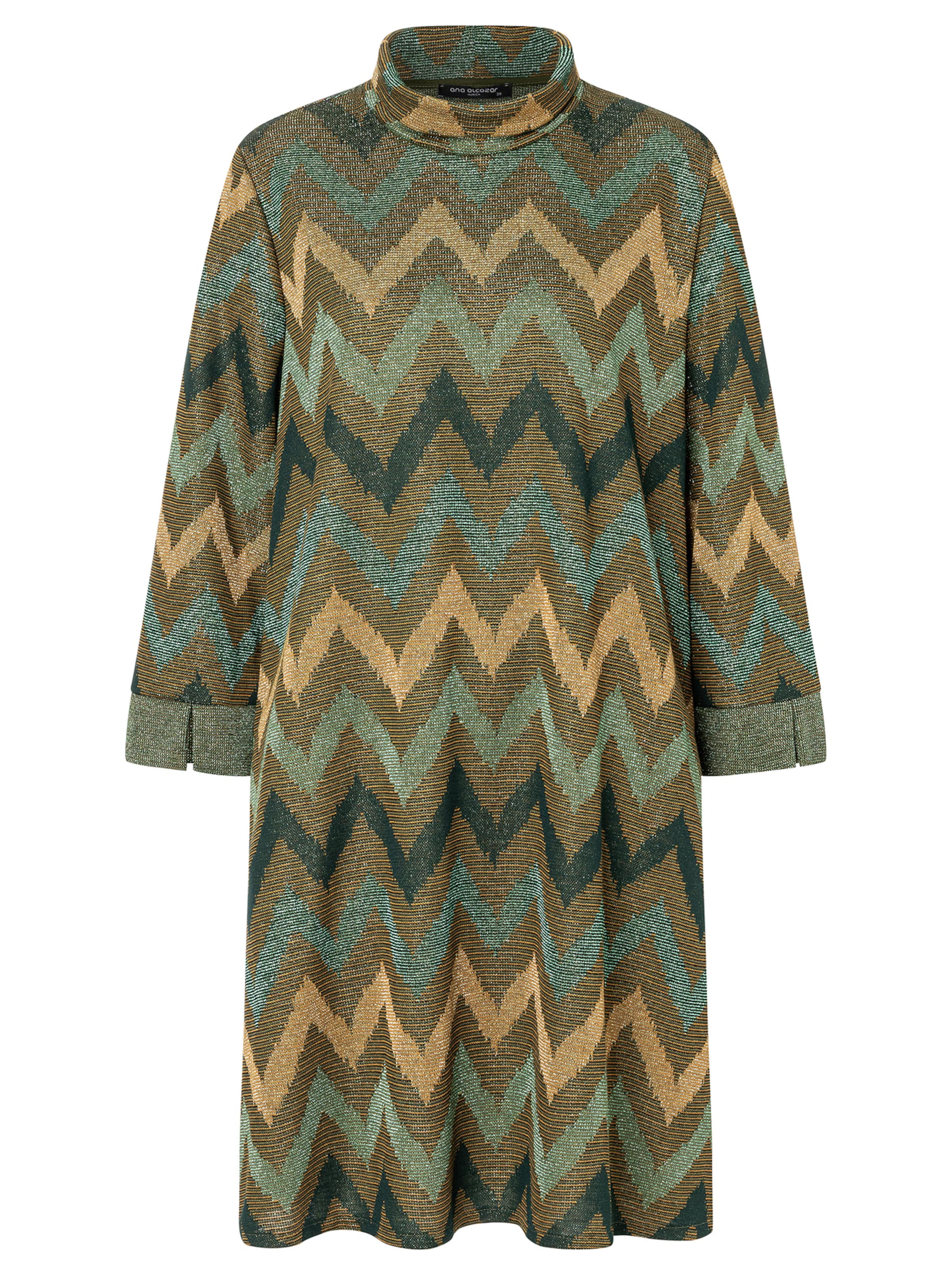 Ana Alcazar Jurk 'Avera' in Groen: voorkant