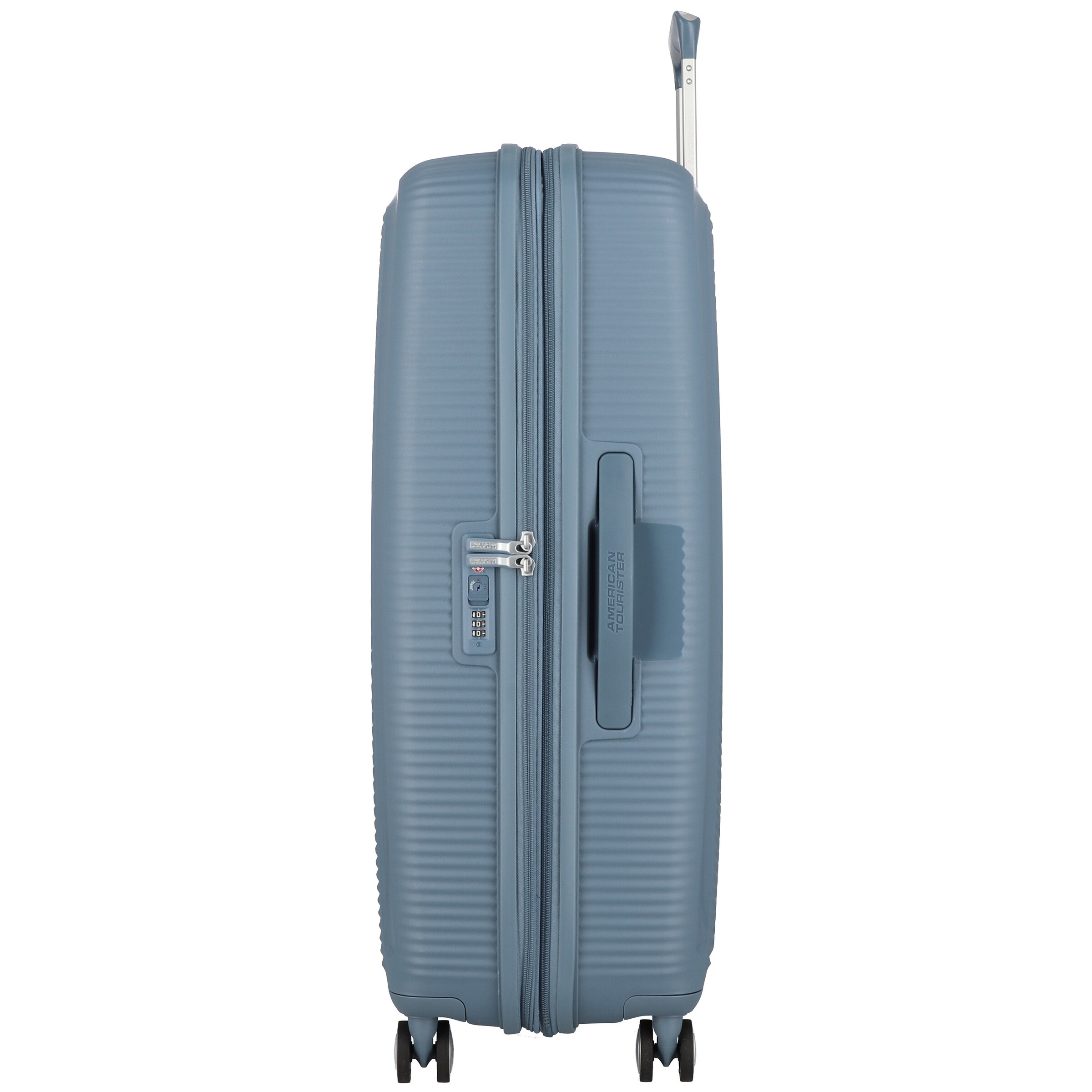 American Tourister Trolley 'Soundbox' in Blauw