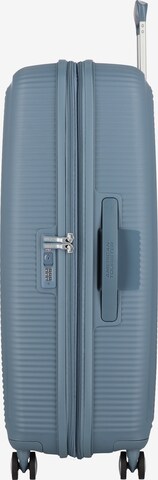 American Tourister Trolley 'Soundbox' in Blau