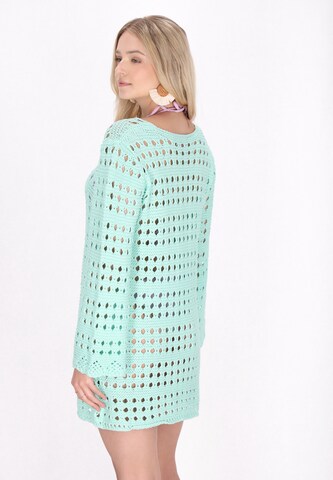 IZIA Knitted dress 'Fashion Look' in Blue