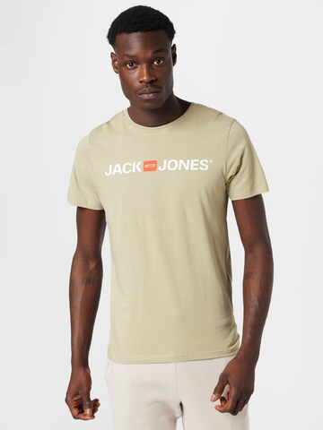 T-Shirt JACK & JONES en vert : devant