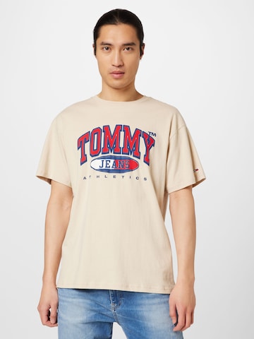 Tricou 'Essential' de la Tommy Jeans pe bej: față