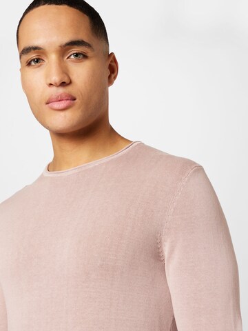 JACK & JONES Regular Fit Pullover 'Leo' in Pink