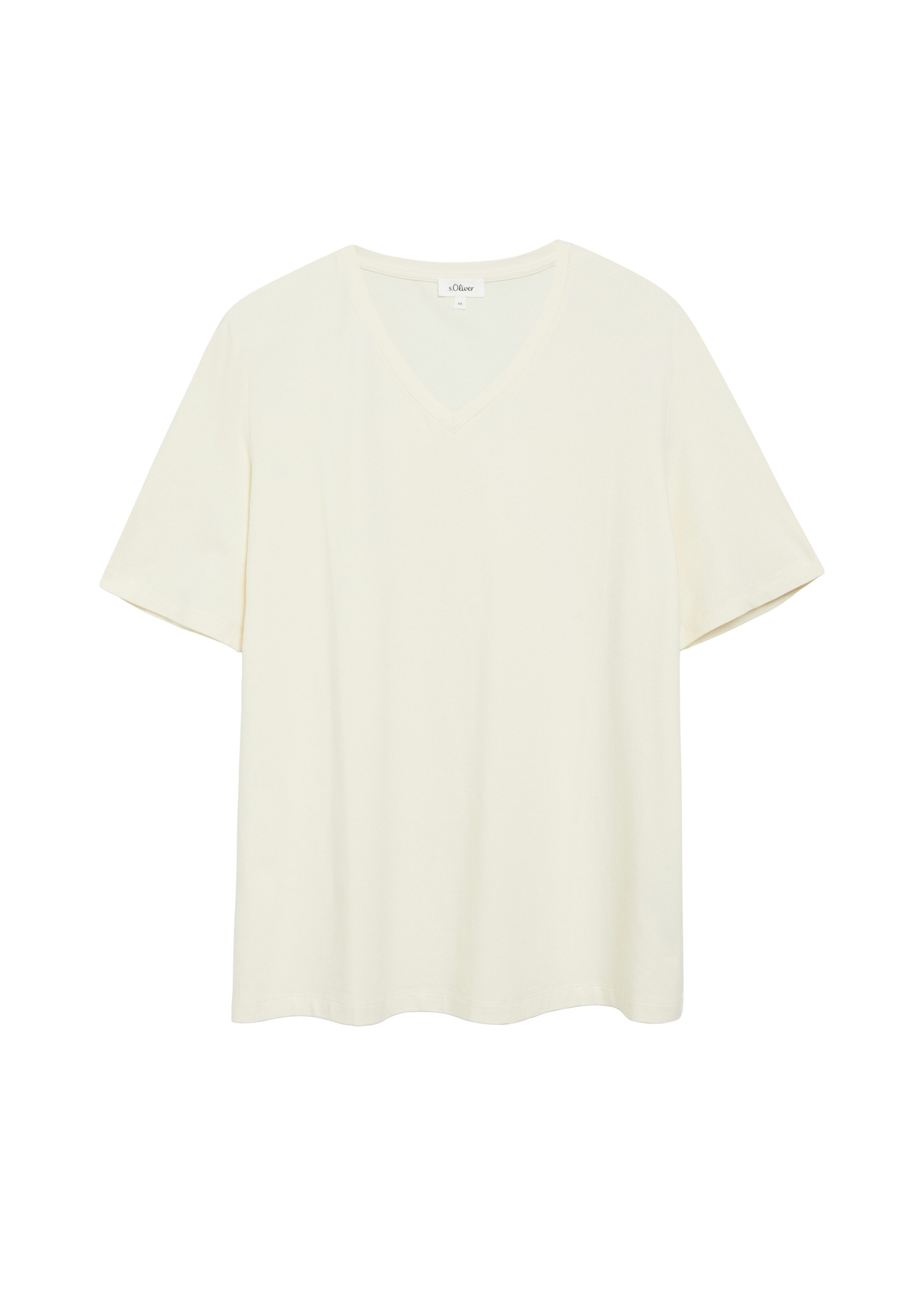 T-shirt s.Oliver CURVE en beige : devant