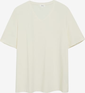T-shirt s.Oliver CURVE en beige : devant