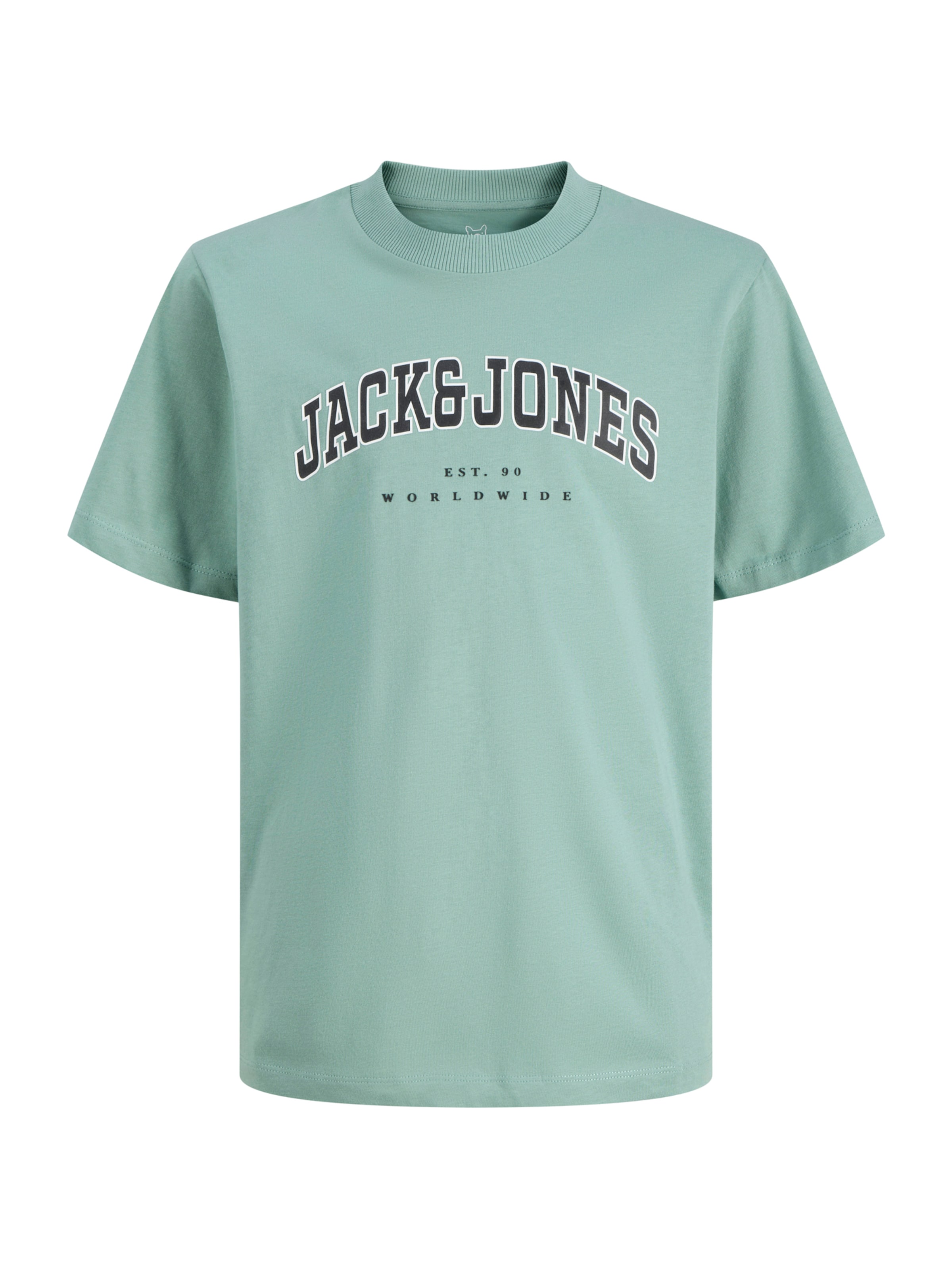 T-Shirt 'JJECALEB' Jack & Jones Plus en vert : devant