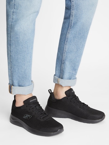 Sneaker bassa 'Dynamight 2.0' di SKECHERS in nero: frontale