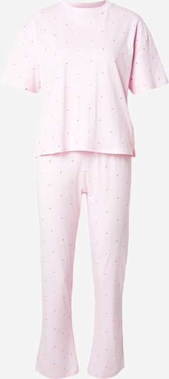 Hunkemöller Pidžama 'Valerie' u sivkasto ljubičasta (mauve) / crvena, Pregled proizvoda