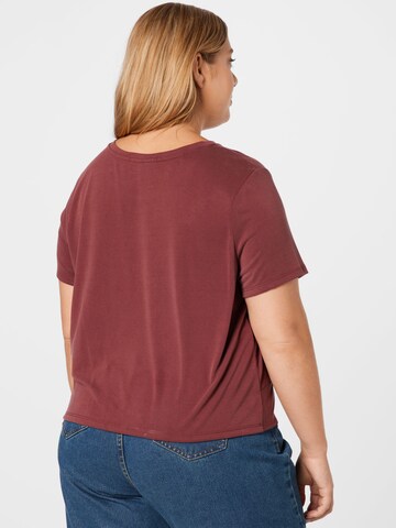 T-shirt 'Silva' ABOUT YOU Curvy en marron