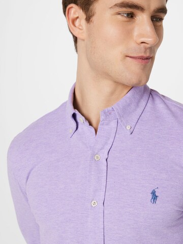 Polo Ralph Lauren Slim Fit Hemd in Lila