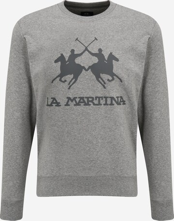 Sweat-shirt La Martina en gris : devant