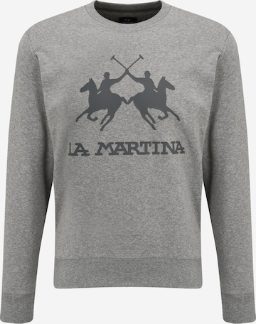 La Martina Sweatshirt in Grijs: voorkant
