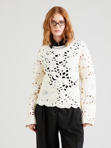 OBJECT Pullover 'OBJDEYSI' i hvid: forside
