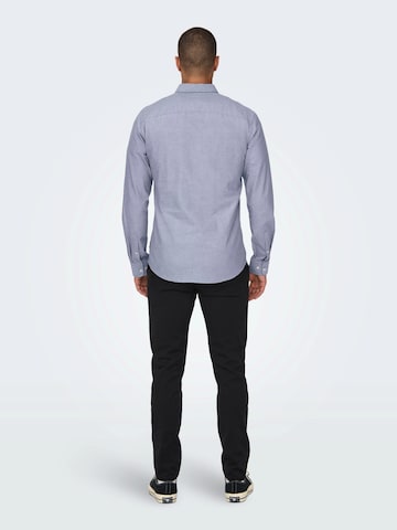 Regular fit Camicia 'ALVARO' di Only & Sons in blu