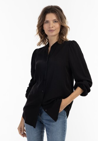 usha BLUE LABEL Blouse in Zwart: voorkant