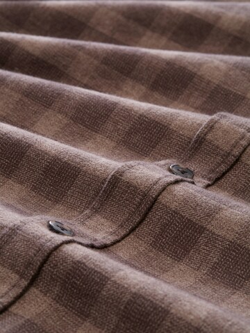 TOM TAILOR Regular Fit Hemd in Braun