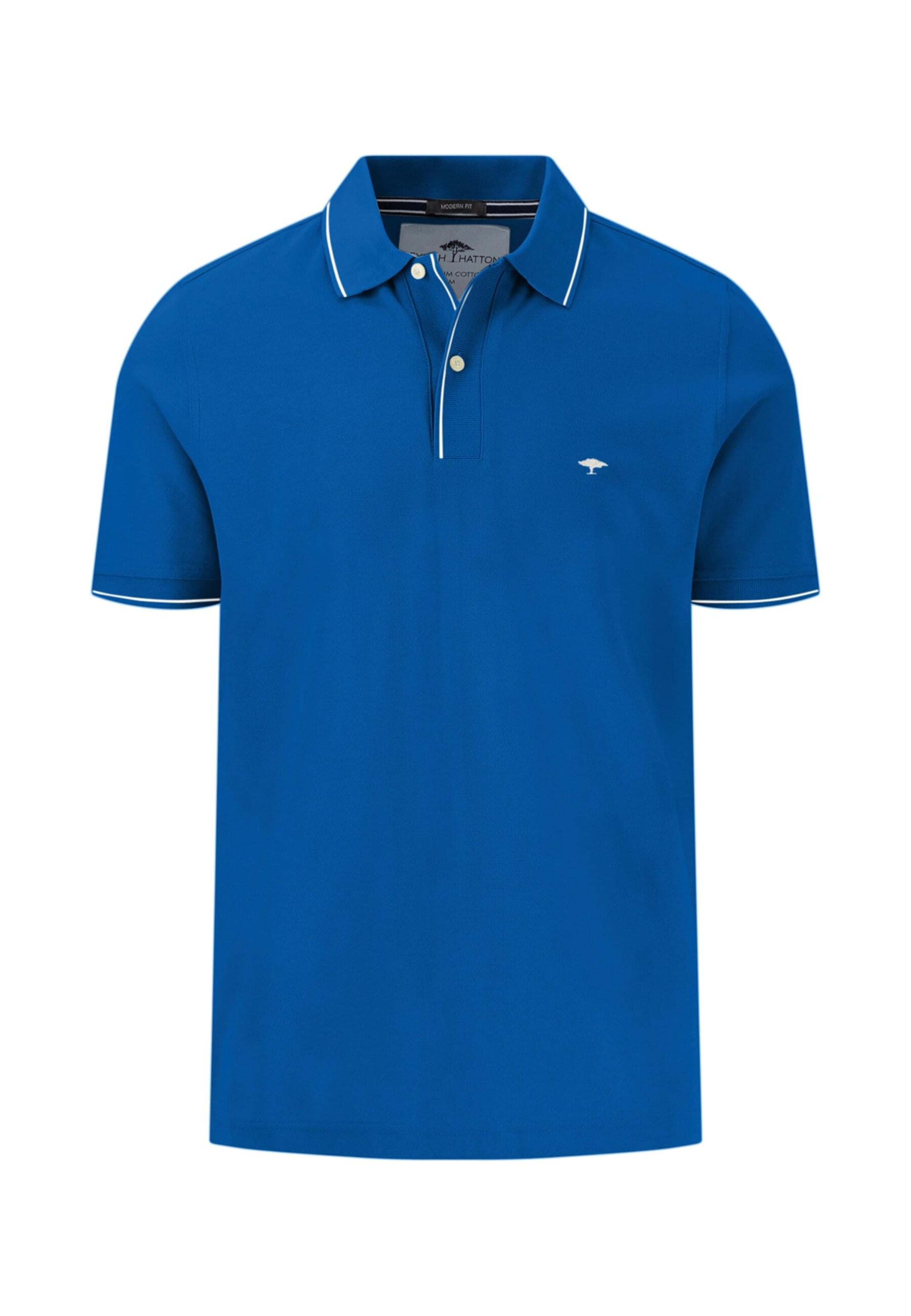 FYNCH-HATTON Poloshirt in Blau: Vorderseite