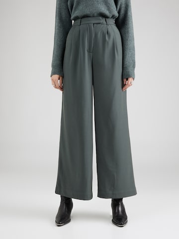 ABOUT YOU Zvonové kalhoty Kalhoty 'Mila' – zelená: přední strana