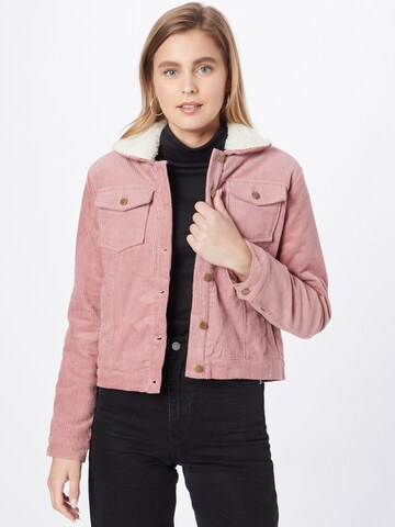 ABOUT YOU Between-Season Jacket 'Charlotta' in Pink: front