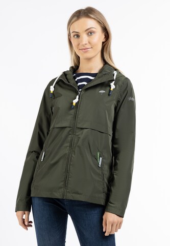 Schmuddelwedda Between-Season Jacket in Green: front