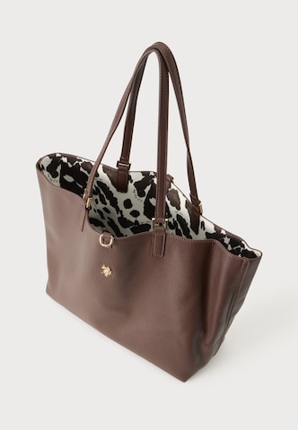 U.S. POLO ASSN. Shoppingväska 'ROGERSVILLE' i brun