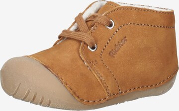 RICHTER First-Step Shoes in Brown: front