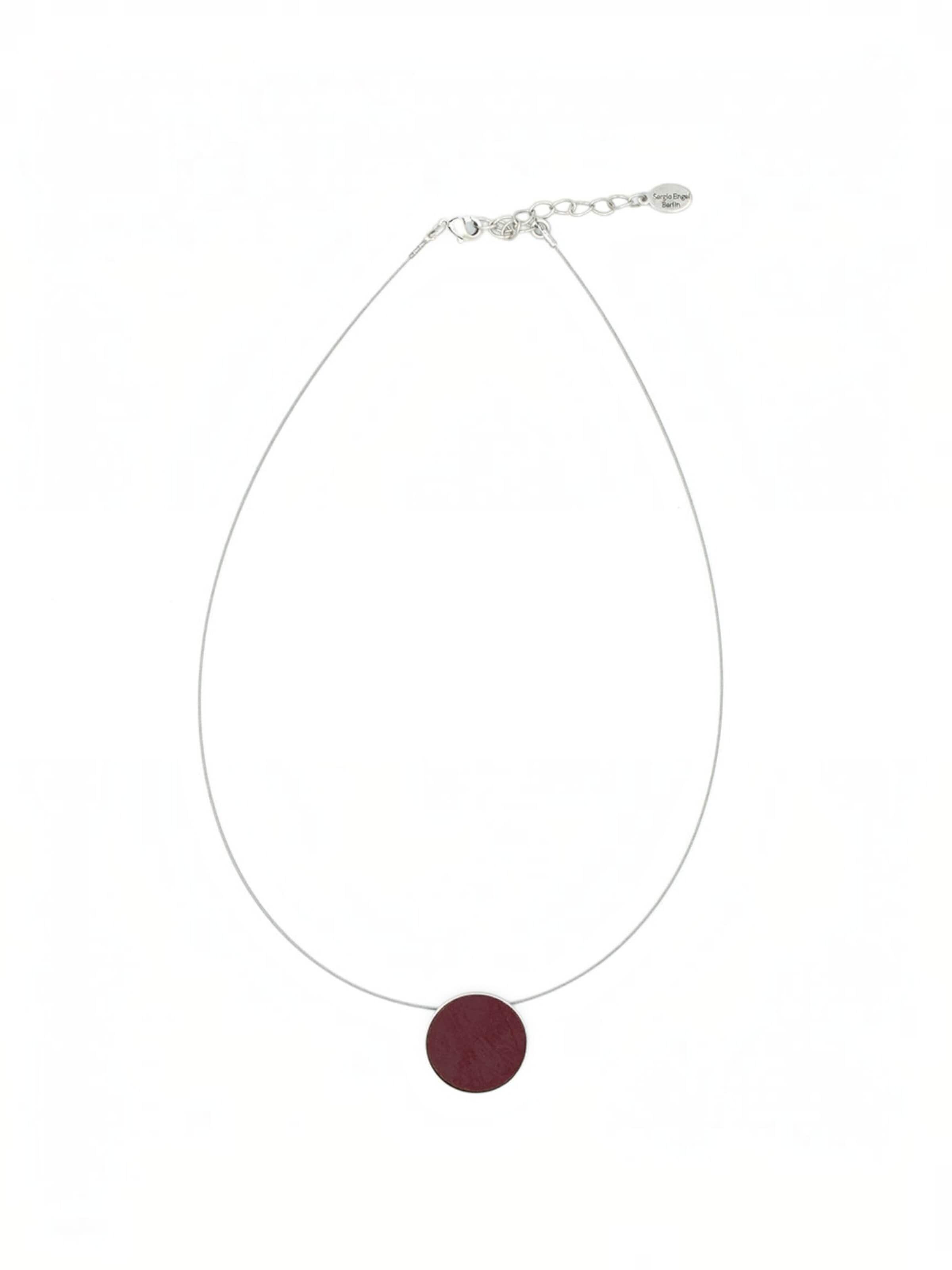 Sergio Engel Necklace 'Patina' in 38 - 43 cm in Blood red, Item view