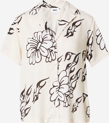 Obey Blouse 'FLAMIN' in White: front