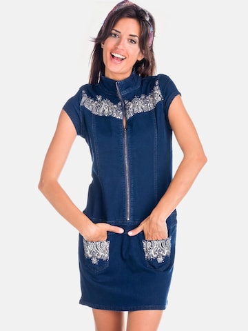 KOROSHI Dress in Blue: front