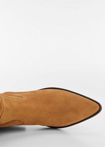 MANGO Boots 'Wey' in Brown