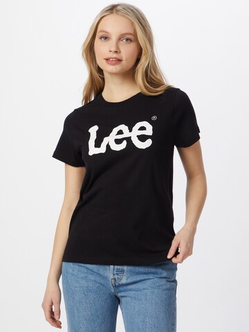 T-shirt Lee en noir : devant