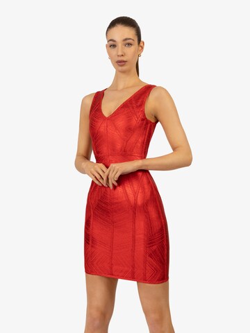 Kraimod - Vestido de gala en rojo: frente