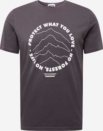 ARMEDANGELS T-Shirt 'JAAMES FOREST' in Grau: predná strana