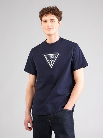 GUESS Футболка в Синий: спереди