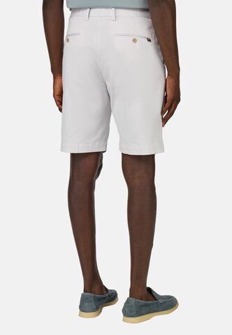 Boggi Milano Loose fit Pleated Pants in White