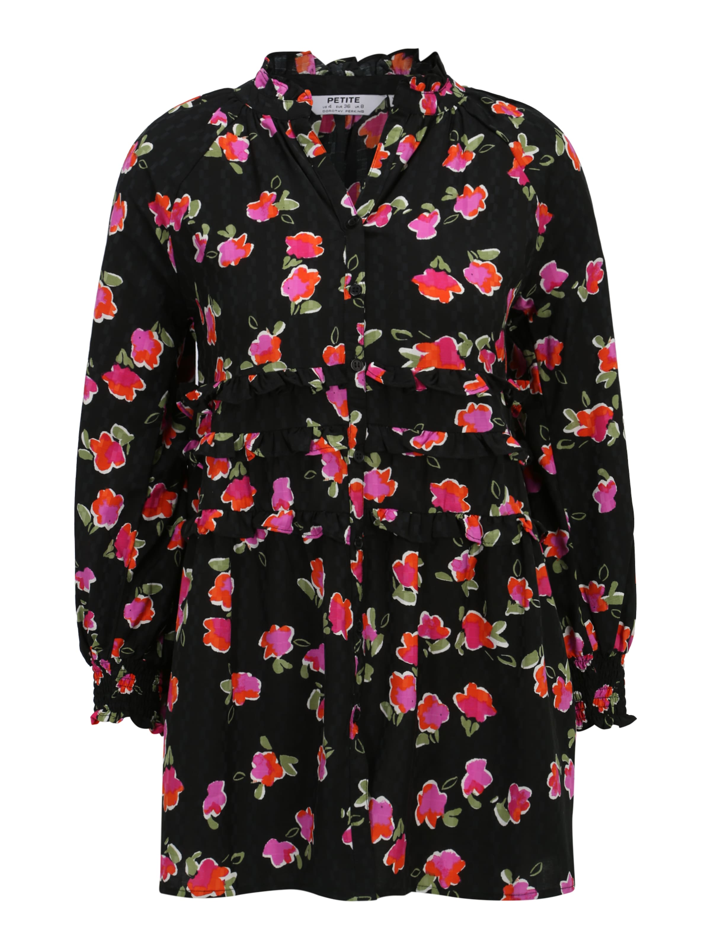 Dorothy Perkins Petite Särkkleit 'Red Ditsy ', värv must: eest vaates