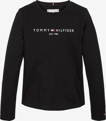 TOMMY HILFIGER Shirt 'Essential' in Schwarz: Vorderseite
