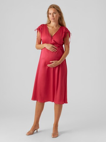 Vero Moda Maternity Рокля 'Heart Oli' в розово: отпред