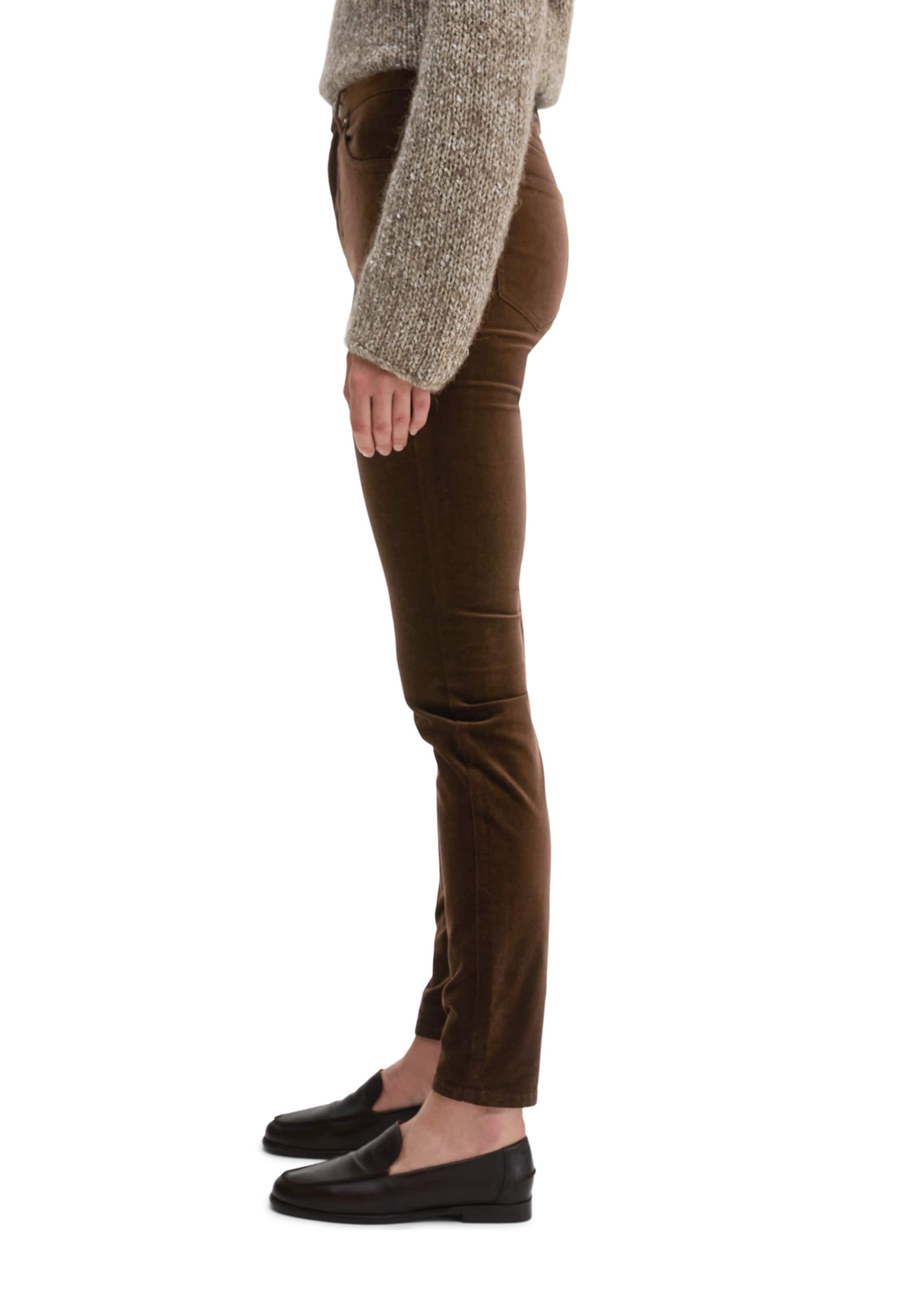 Marc O'Polo Slimfit Broek 'Alkea' in Bruin
