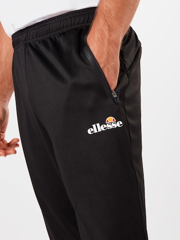 ELLESSE Slimfit Sportovní kalhoty – černá