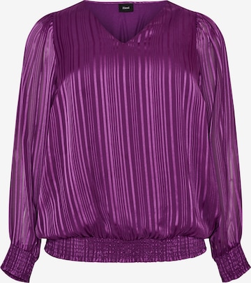 Zizzi Blouse 'Marita' in Purple: front