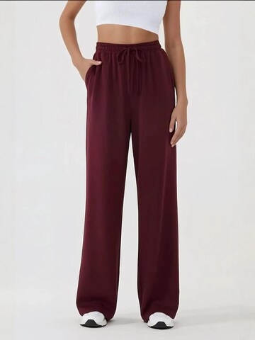 Hiccup Wide leg Broek in Rood: voorkant