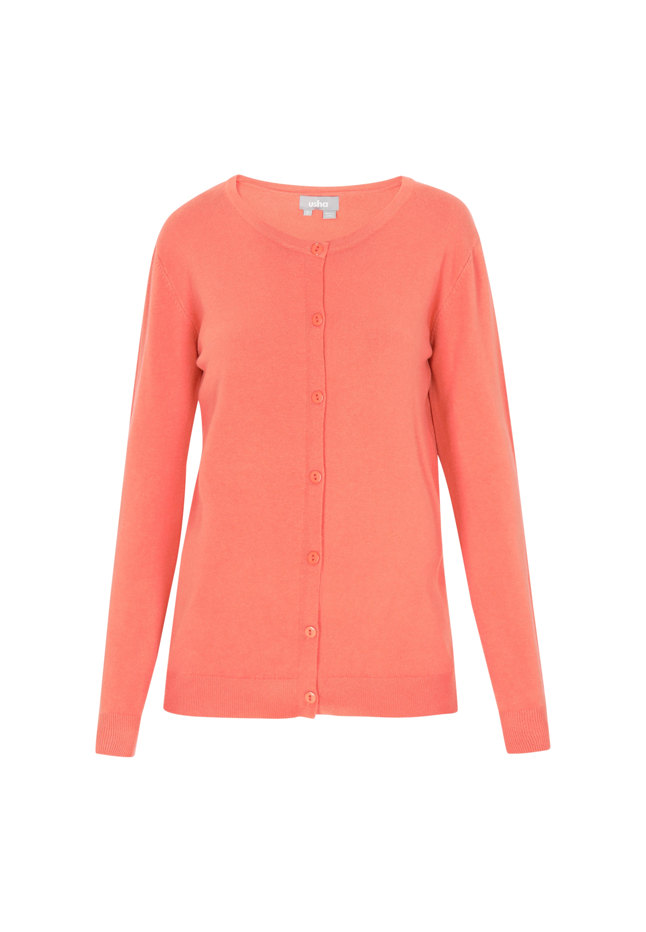 oranžs Usha Adīta jaka: no priekšpuses